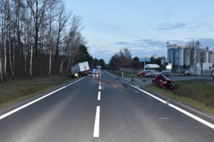 Wypadek w Cmolasie, jedna osoba poszkodowana