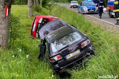 Wypadek w Pielgrzymce, jedna osoba poszkodowana