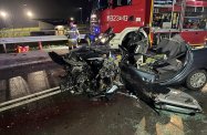 Wypadek w Rudnej Wielkiej. Zderzenie samochodu z dzikiem