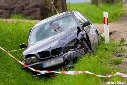 Wypadek w Samoklęskach, jedna osoba poszkodowana