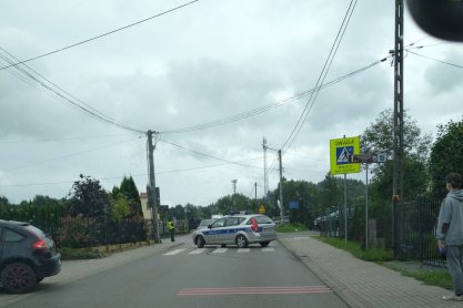 Wypadek w Tyczynie. Zderzenie motocykla z samochodem