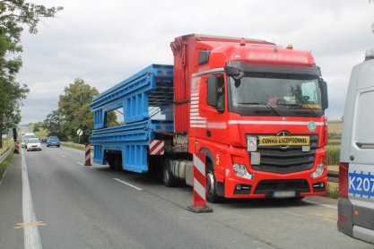 Zablokował ruch na DK19 w Miejscu Piastowym