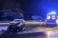 Zderzenie dwóch samochodód na al. Jana Pawła II
