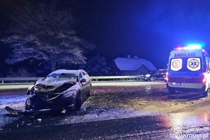 Zderzenie dwóch samochodód na al. Jana Pawła II