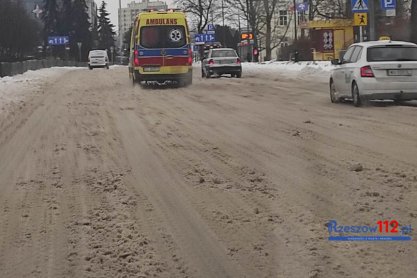 atak zimy na ulicach Rzeszowa