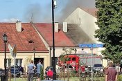 Pożar budynku w Głogowie Młp