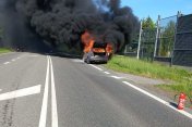 Pożar samochodu na DK94