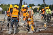 Budowa Wisłokostrady w Rzeszowie. 80 godzin lania betonu na estakadzie