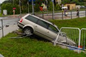 Wypadek na skrzyżowaniu al. Wyzwolenia i Poczty Gdańskiej w Rzeszowie
