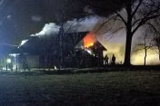 Pożar domu na osiedlu Budziwój w Rzeszowie