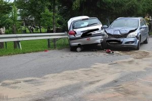 Lubenia. Wypadek z udziałem dwóch samochodów osobowych