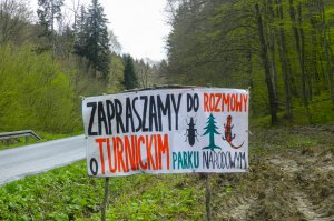 Obóz aktywistów Dzikie Karpaty na terenie projektowanego Turnickiego Parku Narodowego
