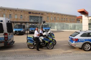 Policjanci zabezpieczali mecz pomiędzy drużynami Stali Rzeszów i Śląska Wrocław