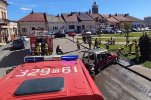 Pożar samochodu w Głogowie Małopolskim