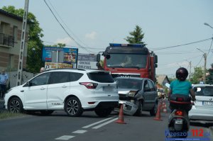 Rzeszów. Kolizja samochodów na ulicy Kwiatkowskiego