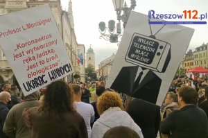 Rzeszów. Protest Stop COVID