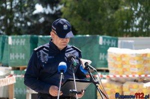 Wmurowanie aktu erekcyjnego pod budowę nowego komisariatu policji w Rzeszowie