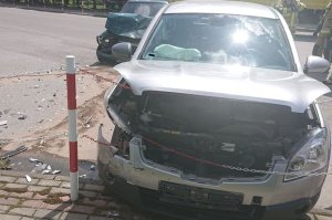 Wypadek z udziałem dwóch aut w miejscowości Rudna Wielka 