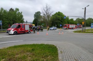 Zderzenie 3 samochodów na DK 19 Wyżne, zablokowana droga!